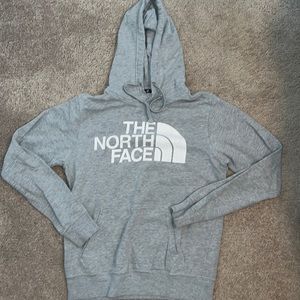 The north face grey hoodie